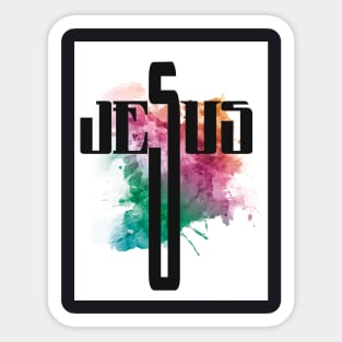 jesus, cristo, dios, jesuscristo, vector, dibujo, cristianismo, cristiano Sticker